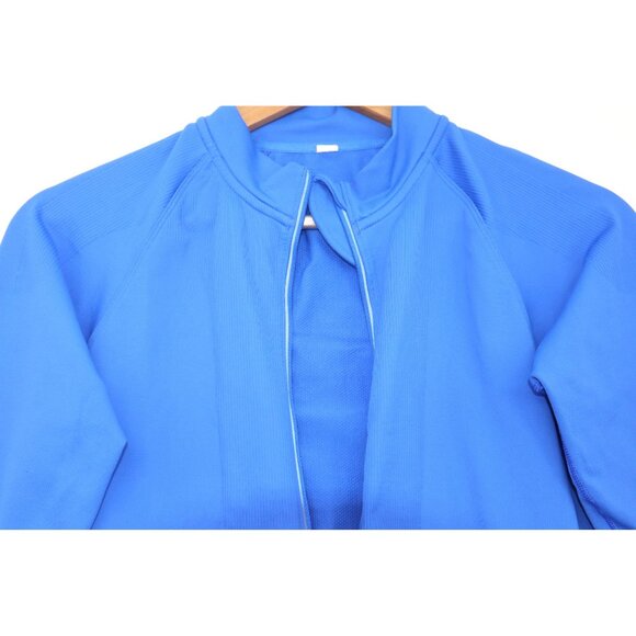 Lululemon Womens Blue Athletic Zip-Up Jacket With Pockets Size S Yoga Gym - Picture 4 of 10